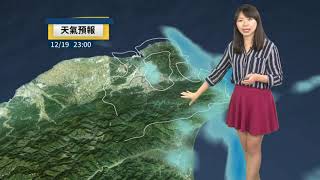 2019/12/17  今仍似夏天溫暖 周三東北風增強