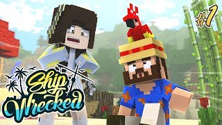 STRANDED WITH MY BOYFRIEND! | Minecraft Ship-Wrecked Ep.1