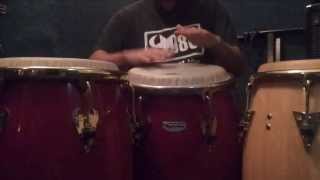 Ejercicio en Congas-Dobles Golpes.