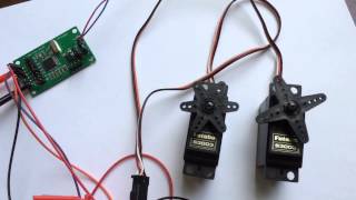 Driving servos with my DMX-RGBW decoder