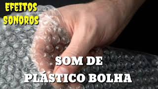 Som de plástico bolha, relaxante para dormir