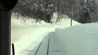 豪雪のJR飯山線(2)　JR Iiyama line in heavy snow
