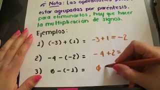 Suma y resta de números negativos