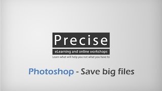 Adobe Photoshop - Save Big Files (Low memory SOLVED)
