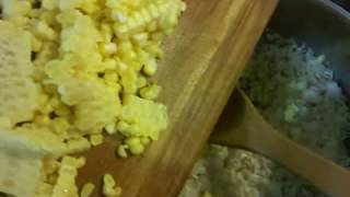 ARROZ BLANCO CON ELOTE Y PAPA #RECETA