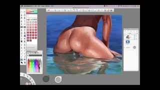 Painting Wet Skin in Sketchbook Pro 7