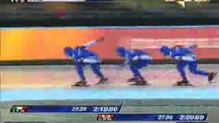GOLD Teampursuit Italian speedskaters Torino 2006