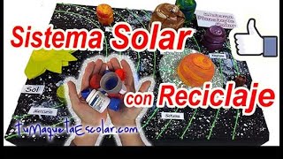 Como✂️Hacer Sistema Solar ??‍??con Reciclaje ♻️