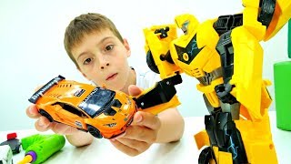 Мультики про машинки: Бамблби собирает Ламборгини! Крутые тачки