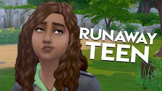HOMELESS! // The Sims 4: Runaway Teen Challenge #1