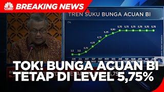 Sesuai Proyeksi, Suku Bunga Acuan BI Tetap 5,75%