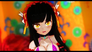 【MMD】黒柚式 五劫院ミユ で Conqueror 【R-18】