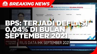 BPS: Terjadi Deflasi 0,04% di Bulan September 2021