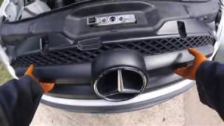 How to remove the front bumper of Mercedes Sprinter \ Как снять переднюю бампер Mercedes Sprinter