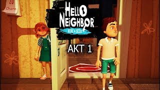 Hello Neighbor: Hide and Seek АКТ 1 Прохождение без комментариев