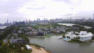 MJX B2C Brushless Cheap GPS Drone camera test over China Shenzhen Bay Park Part 2