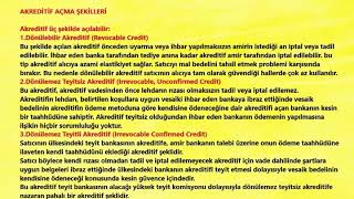 Dış Ticaret Ödeme Şekiileri