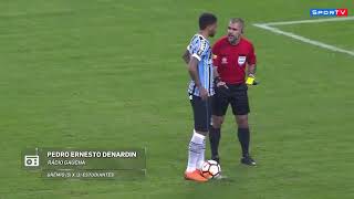 Pedro Ernesto Denardin, da Rádio Gaúcha, narrou assim o pênalti cobrado por André, que classificou o