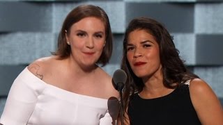 Lena Dunham and America Ferrera's entire DNC speech