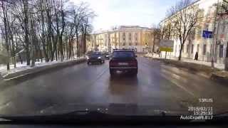 видео c регистратора AutoExpert DVR-817 День, против солнца