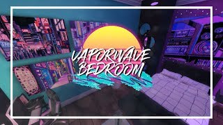The Sims 4: Vaporwave Bedroom (Speed Build) + CC Links