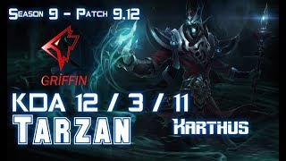 GRF Tarzan KARTHUS vs KAYN Jungle - Patch 9.12 KR Ranked