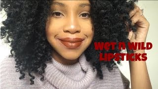 Wet n wild silk finish lipsticks