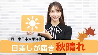お天気キャスター解説 あす11月9日(月)の天気