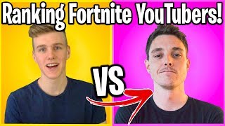 TOP 50 FORTNITE YOUTUBERS RANKED BY FORTNITE FANS!