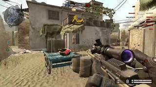 Играю в Warface на карте "Поселок".
