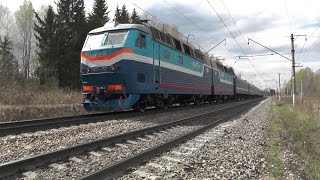 Электровоз ЧС7-052 с поездом № 096 Брест - Москва