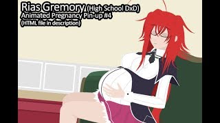 Rias Gremory - Animated Pregnancy Pin-up
