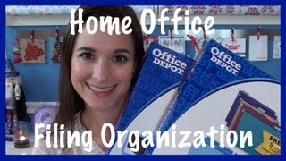 Home Office: Filing Organization