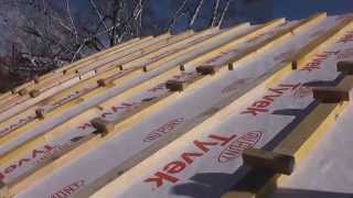 11.53 КРОВЛЯ - МОНТАЖ ПЛЕНКИ TYVEK (Тайвек) ч1.
