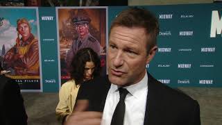 'Midway' World Premiere: An Interview with Aaron Eckhart