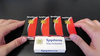 Unboxing Spyderco Knives $700