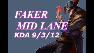 SKT T1 Faker - Twsited Fate vs Ahri - KR LOL Solo Rank