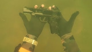 Found "Gun" Underwater in River While Scuba Diving for Lost Valuables! (Dangerous Diving Spot)