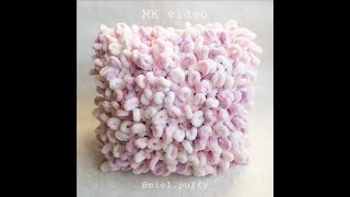 подушка с петельками из ализе пуффи. Мастер-класс