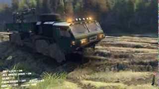 SpinTires Hemtt Cargo Transport Log Truck V2