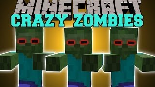 Minecraft: CRAZY ZOMBIES AND SKELETONS (YOU CAN NOT HIDE!) Mod Showcase