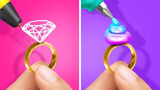 PULPEN 3D atau LEM TEMBAK PANAS? || Kerajinan Keren dan Ide Dekor Mudah oleh 123 GO Like!