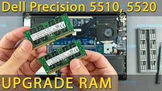 Dell Precision 5510, 5520 How to upgrade RAM memory in laptop