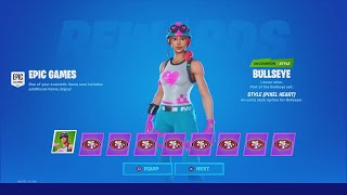 *UNLOCKING* NEW FREE Fortnite Skin Style For 'BULLSEYE' (New Epic Outfit Fortnite Game Play Showcase