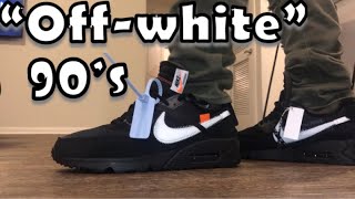 OFF-WHITE BLACK NIKE AIR MAX 90’s REVIEW & ONFEET ???