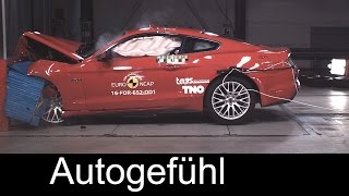 Ford Mustang crash test FAIL 2/5 stars Euro NCAP - Autogefühl