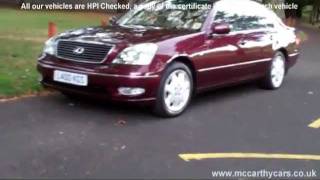 Used Cars for sale All our vehicles are HPI Checked McCarthy Cars Croydon Red Lexus L400