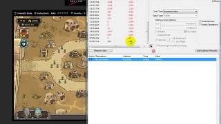 cheat engine hacking Kingdom Rush Frontiers hero lvl and money hack