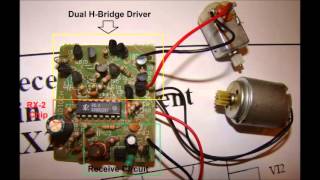 circuits of rc control car and remote