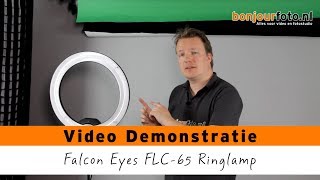 Falcon Eyes FLC-65 Ringlamp 65W Demonstratievideo